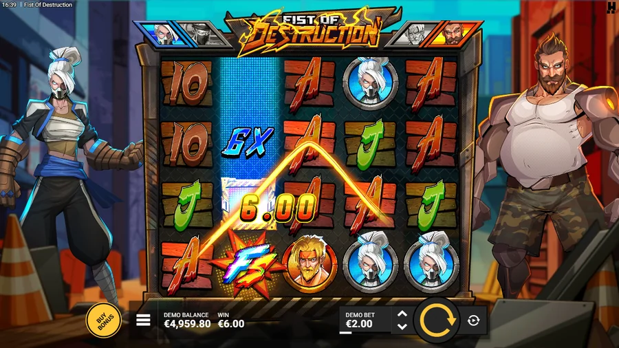 Fist of Destruction wild reel multiplier