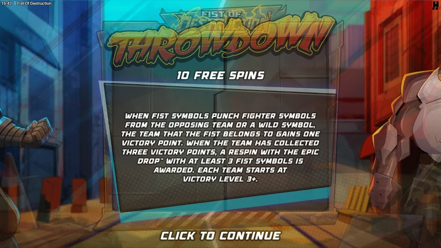 Fist of Destruction Throwdown bonus