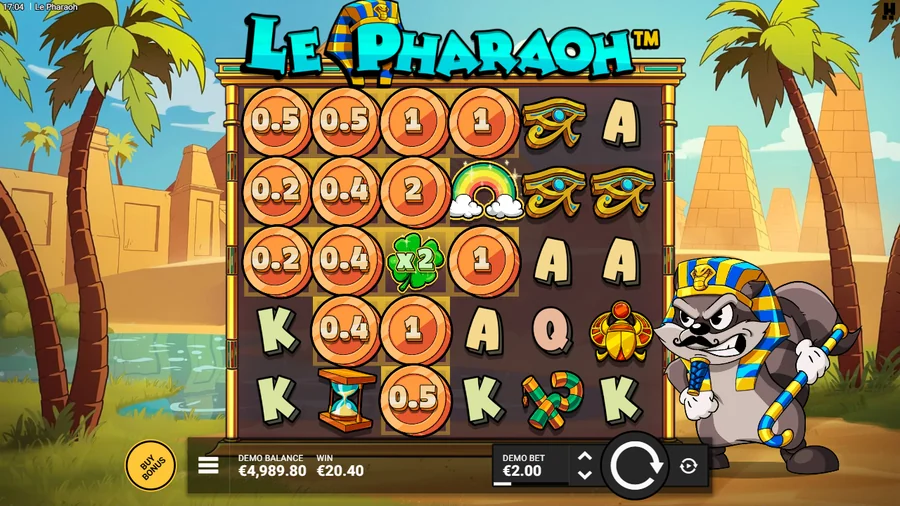Le Pharaoh Golden Riches coins clover
