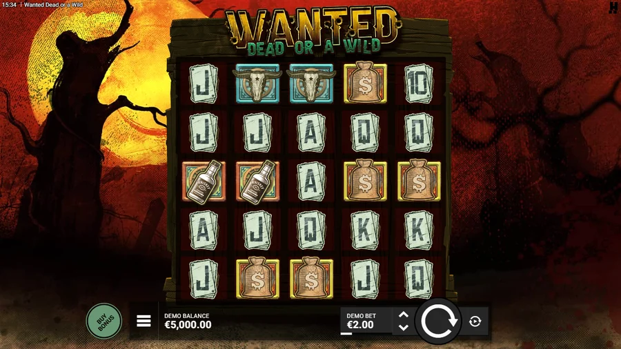 Wanted Dead or a Wild demo slot